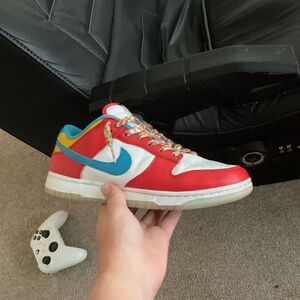 Lebron Fruity Pebble Dunks Men’s Size 9
